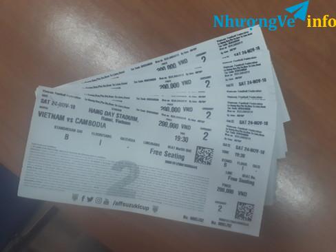 Ảnh BÁN VÉ BD TRẬN VN-CAMPUCHIA KHÁN ĐÀI B GIÁ 1,5tr/cặp