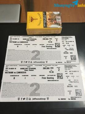 Ảnh Bán cặp vé bóng đá khán đài B trận VN-Campuchia