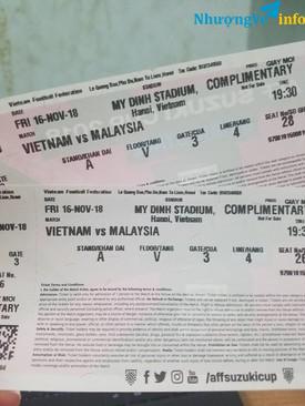 Ảnh Cặp vé Vietnam vs Malay khán đài A, Cửa 3, Tầng V (View đẹp)