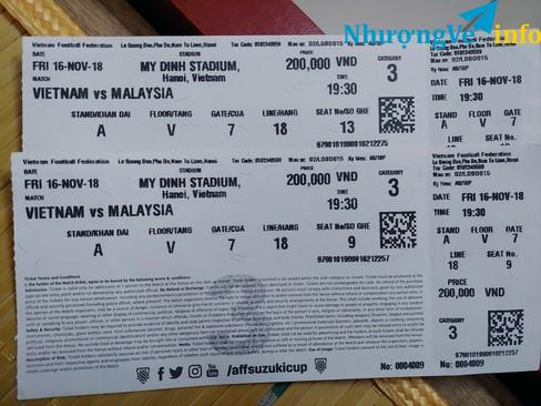 Ảnh Một cặp vé khán đài A