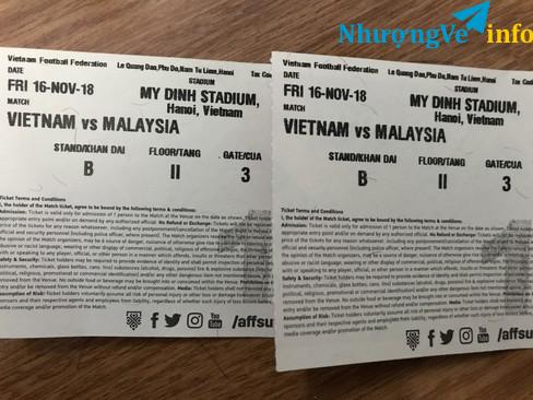 Ảnh Vé AFF khán đài B tầng II cửa 3 VIP giá tốt