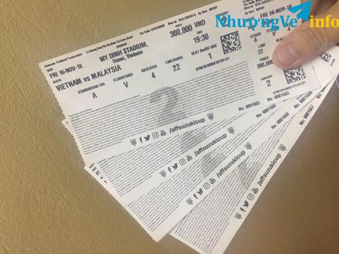 Ảnh Có 4 vé khán đài A trận VN- Malay