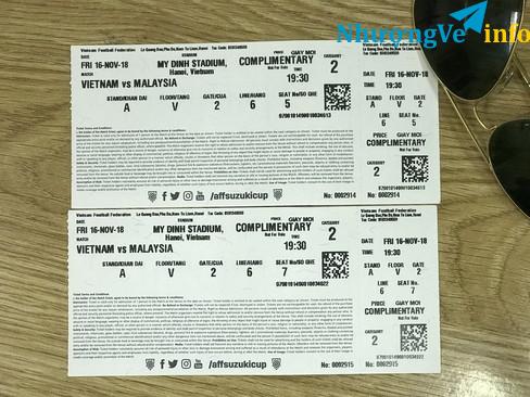 Ảnh Vé mời trận Việt Nam vs Malaysia