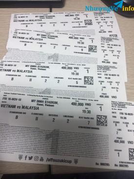 Ảnh Bán Cặp Vé VIETNAM - MALAYSIA Khán Đài B tầng 2 cửa 2