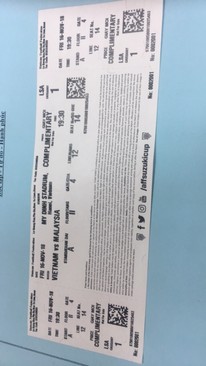 Ảnh Vé VIP Việt Nam -Malaysia Khán Đài A tầng II cửa 4