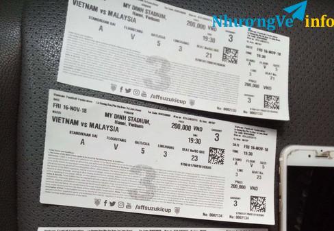 Ảnh ***** bán vé khán đài B, tầng V, cửa 5, hàng 3 giá hợp lý*****