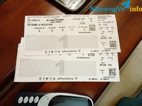 Ảnh Thanh lý cặp vé trận việt nam malaysia