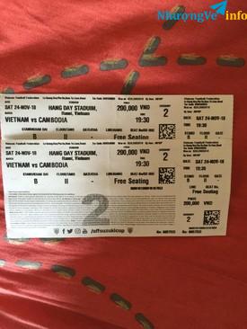 Ảnh ***** bán 1 cặp vé khán đài B, tầng II giá hợp lý*****