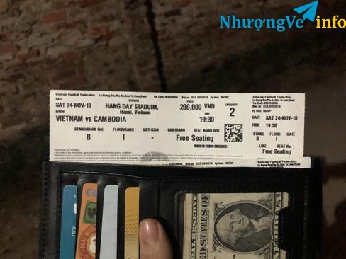 Ảnh Bán 1 vé duy nhất trận Cam 600k