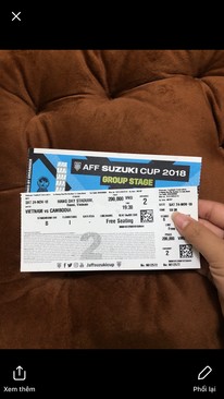 Ảnh vé trận vn - cambodia