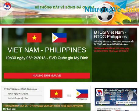 Ảnh Vé Khán Đài A - VietNam vs Philippines