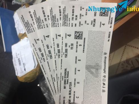 Ảnh 2 cặp Vé trận Việt Nam Philippines mệnh giá 300k