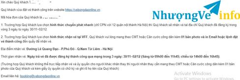 Ảnh Vé VN-Philippines