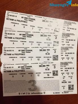 Ảnh Nhượng lại 4 vé xem bóng đá VN-Philippine (mệnh giá 300K)