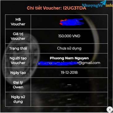 Ảnh Voucher thời trang Owen 150k