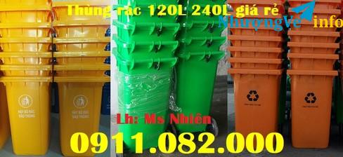 Ảnh Công ty phân phối thùng rác giá rẻ tại vũng tàu- thùng rác 120L 240L 660L- lh 0911.082.000