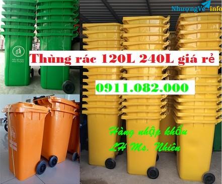 Ảnh Nơi cung cấp thùng rác 660 lít giá rẻ tại cần thơ- lh 0911.082.000- Ms Nhiên