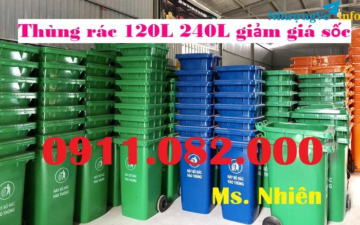 Ảnh Đại lý bán thùng rác giá rẻ tại cần thơ- mua bán thùng rác giá rẻ- lh 0911.082.000