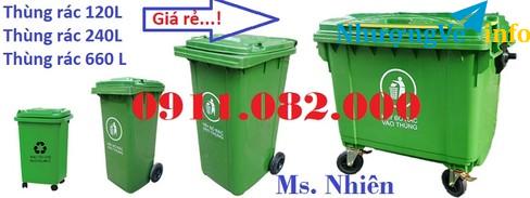 Ảnh Thùng rác 240 lít sỉ giá rẻ tại đồng nai- thùng rác môi trường- lh 0911082000- Nhiên