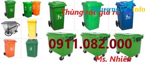 Ảnh Chuyên bán thùng rác 120 lít 240 lít, thùng rác văn phòng, thùng rác môi trường-lh 0911082000