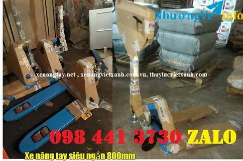 Ảnh Xe nâng tay siêu ngắn 800 giảm giá sốc  Hotline (028) 6279.0375  -  098 441 3730 (Zalo)