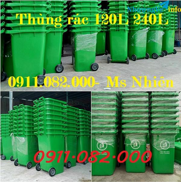 Ảnh Thùng rác giá rẻ hàng đầu việt nam- thùng rác 120L 240L 660L giá rẻ- lh 0911082000