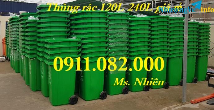 Ảnh Mua bán thùng rác 120L 240L giá rẻ tại đồng nai, thùng rác công nghiệp 660 lít- lh 0911082000