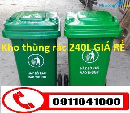 Ảnh Chuyên cung cấp thùng rác 120lit, 240lit xe thu gom rác 660lit