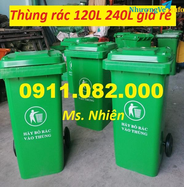 Ảnh Bán thùng rác 120 lít 240 lít 660 lít sỉ lẻ- thùng rác y tế, thùng rác đạp chân giá rẻ- lh 0911082000