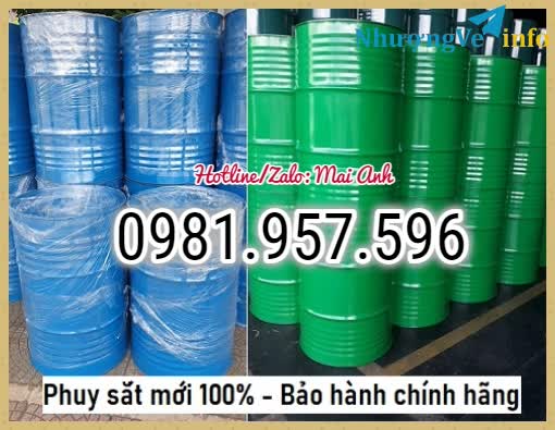 Ảnh Phuy săÌt mơÌi, phuy theÌp năÌp kiÌn, phuy săÌt 2 năÌp nhoÌ mơÌi