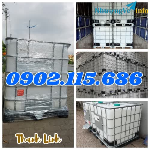 Ảnh Bồn nhựa 1000 lít, bồn chứa hóa chất, bồn nhựa, tank nhựa, tank nhựa IBC 1000 lít, bồn nước nhựa vuông, thùng nhựa vuông đựng nước, bồn nhựa 1000 lít cũ, tank nhựa 1000 lít mới.