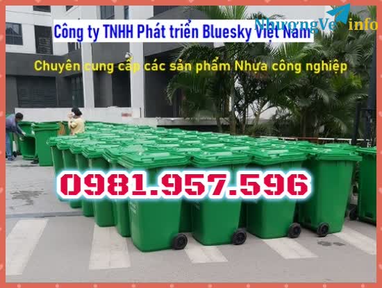 Ảnh Thùng rác HDPE, thùng rác nhựa nguyên sinh, thùng rác 240L