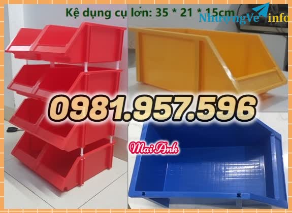 Ảnh Khay nhựa vát, khay nhựa xếp chồng, kệ dụng cụ nhựa, kệ nhựa