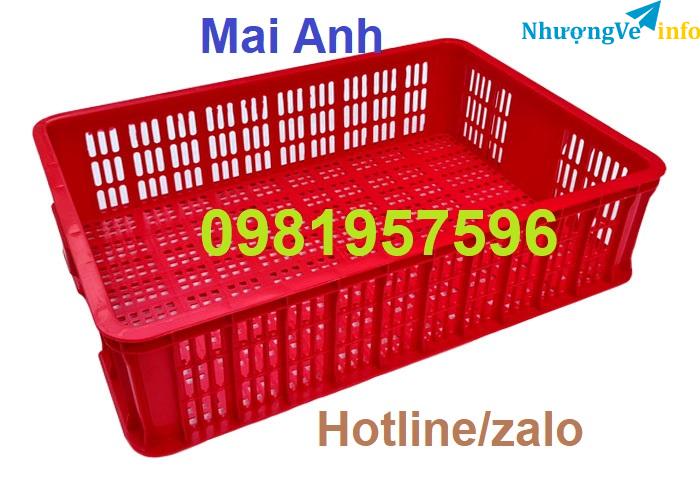 Ảnh Sọt nhựa sóng hở, sóng nhựa hở, rổ nhựa công nghiệp, sọt nhựa cao 15