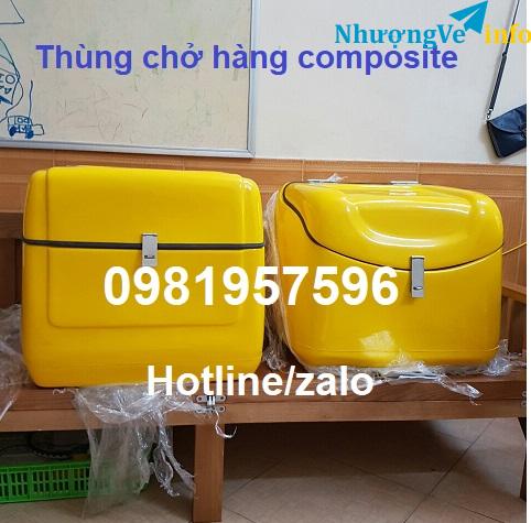 Ảnh Thùng chở  sau xe máy, Thùng chở hàng composite giá rẻ tại Hà Nội