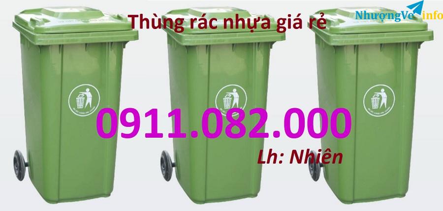 Ảnh Chuyên cung cấp thùng rác giá rẻ, giao hàng tận nơi trên toàn quốc, thùng rác 120l 240l- lh 0911082000