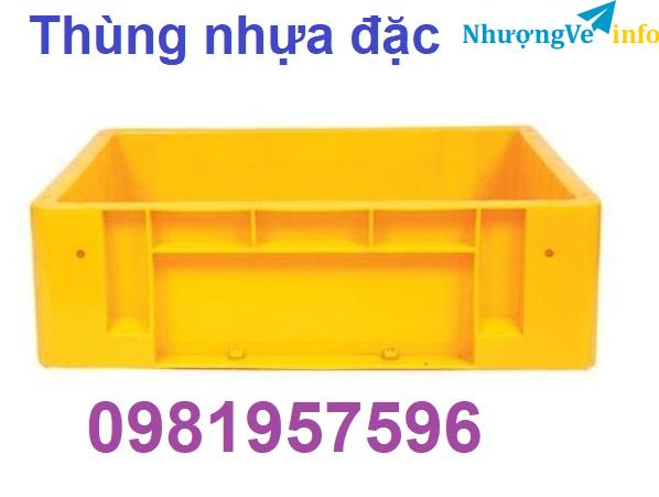 Ảnh Thùng nhựa đặc, khay nhựa, sóng bít, sóng nhựa bít