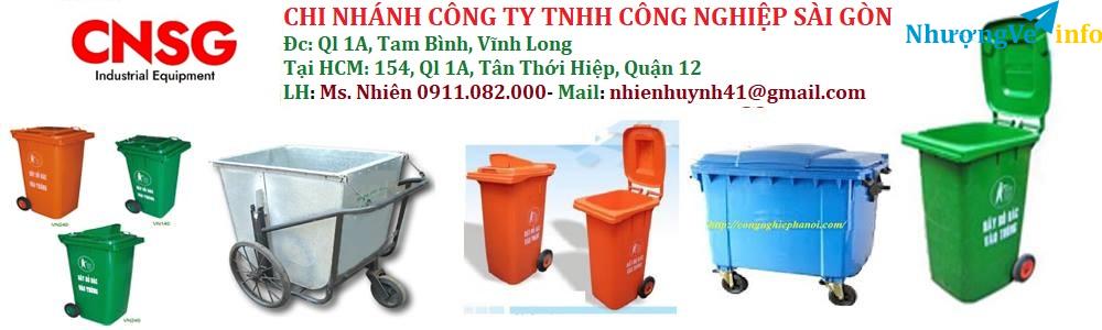 Ảnh Cung cấp Sỉ thùng rác 120 lít hàng tốt giá tốt- lh 0911082000