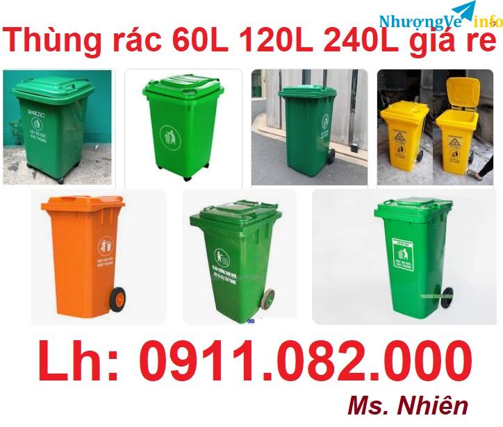 Ảnh GiaÌm 20% giaÌ thuÌng raÌc nhưÌ£a, thuÌng raÌc 60l 120l 240l- haÌng nhâÌ£p khâÌu mơÌi 100% giaÌ chuâÌn- lh 0911082000