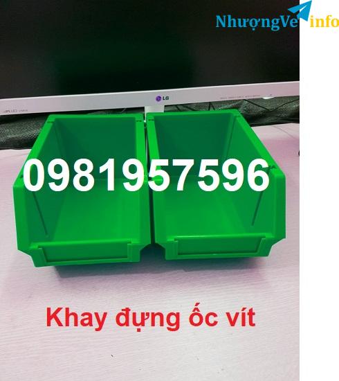 Ảnh Khay nhựa đựng ốc vít, đinh, phụ kiện, linh kiện trong các nhà xưởng, nhà máy, gara