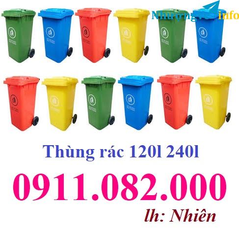 Ảnh Những mẫu mã thùng rác giá rẻ hiện nay, Thùng rác giá rẻ chất lượng, thùng rác 120l 240l- lh 0911082000