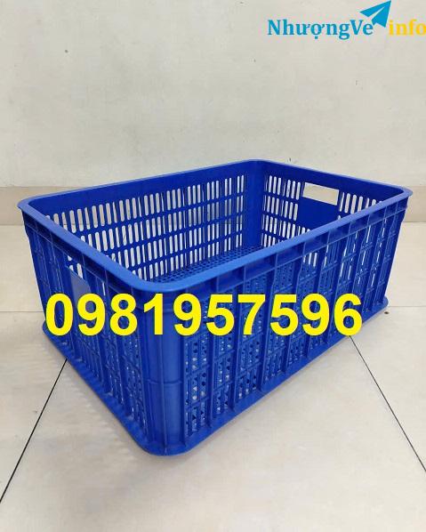 Ảnh Sọt nhựa nguyên sinh chất lượng cao kích thước 61x42x31 cm