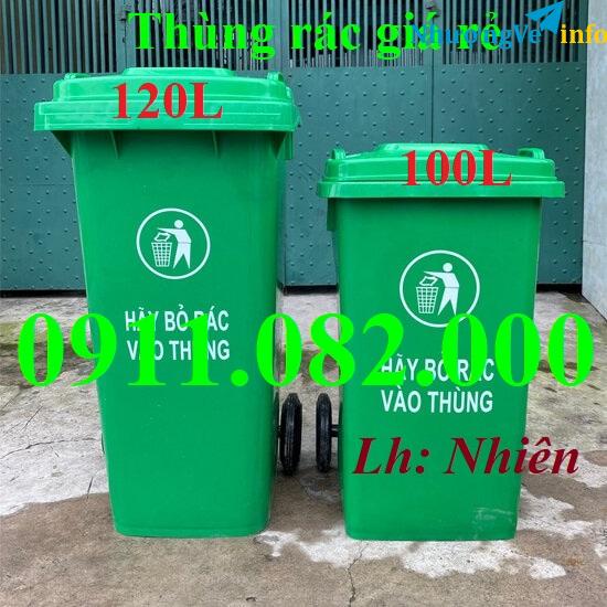 Ảnh Ở đâu thùng rác bán giá rẻ cạnh tranh- thùng rác 120l 240l 660l giá rẻ- lh 0911082000