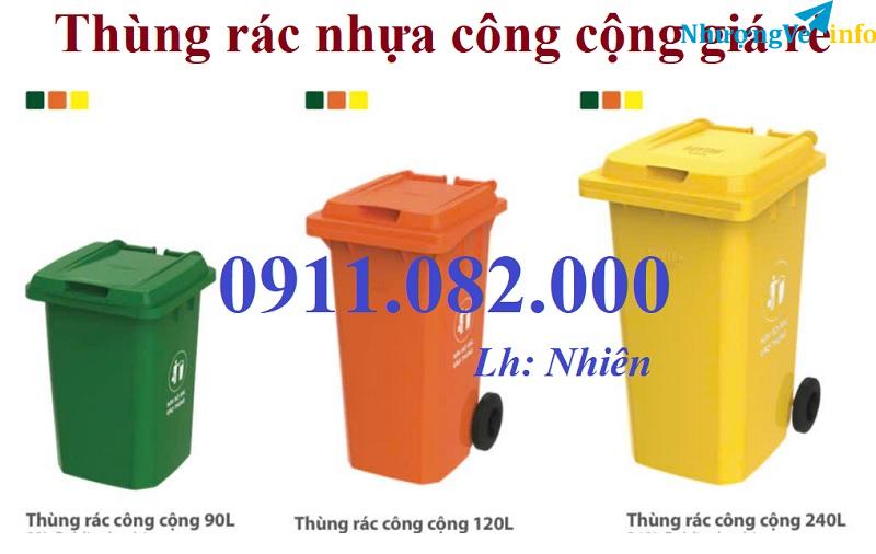 Ảnh Giảm giá thùng rác cuối năm, thùng rác nhựa 120 240 660 giá rẻ cạnh tranh- lh 0911082000