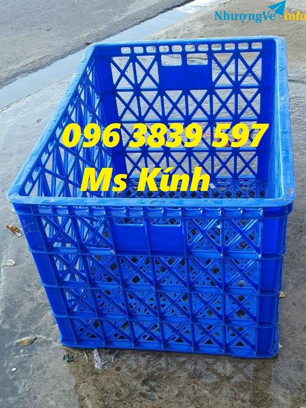 Ảnh Sóng nhựa, sọt nhựa đựng hàng, rổ nhựa lớn có 8 bánh xe - 096 3839 57 Ms Kính