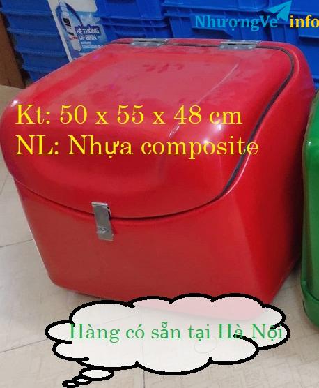 Ảnh Nhà sản xuất thùng chở hàng, thùng giao hàng tại hà nội, thùng có mút giữ nhiệt, thùng nhựa composite