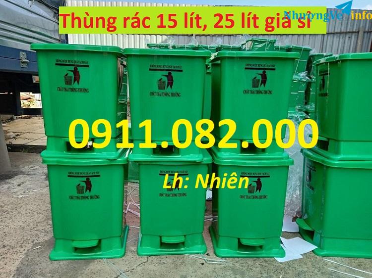 Ảnh Thanh lý cuối năm thùng rác y tế, thùng rác nhựa 120l 240l 660l giá rẻ ưu đãi- lh 0911082000