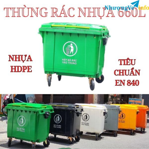 Ảnh Thùng rác nhựa 660l