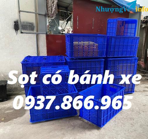 Ảnh Sọt có 5 bánh xe, sọt chở hàng, sọt ship hàng, sọt đựng thực phẩm, sọt có bánh xe dưới đáy kéo hàng