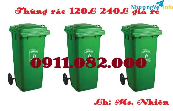 Ảnh Sản phẩm thùng rác chất lượng giá rẻ uy tín, thùng rác 120l 240l 660l là lựa chọn hàng đầu- lh 0911.082.000